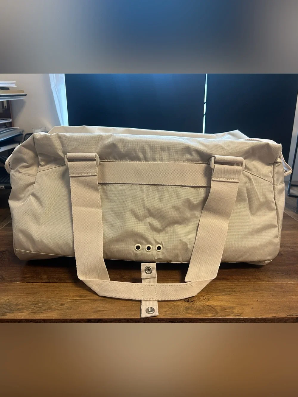 adidas Light Beige Men’s Duffel Bag- Brand New, Never Used